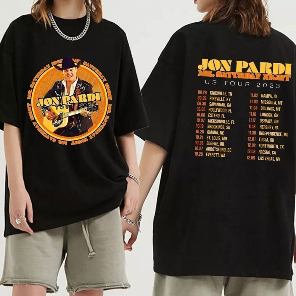 Jon Pardi Mr Saturday Night Tour Country Fan Unisex T-Shirt